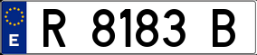 Trailer License Plate